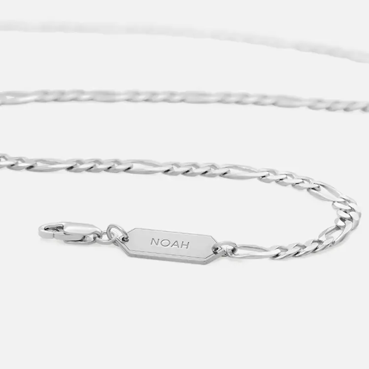 Personalized Figaro Chain Necklace image